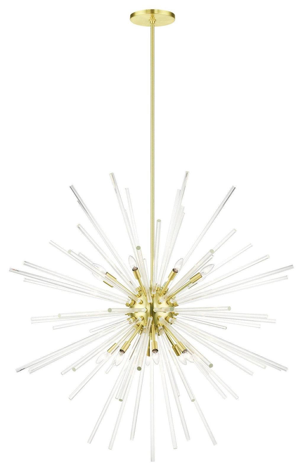 16-Light Crystal Rod Pendant Chandelier