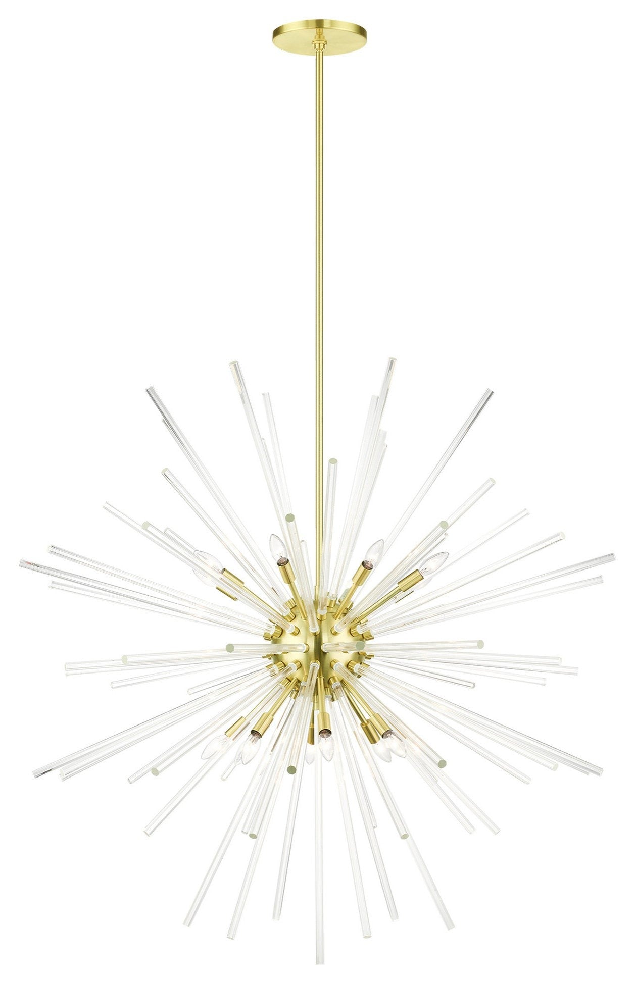 16-Light Crystal Rod Pendant Chandelier