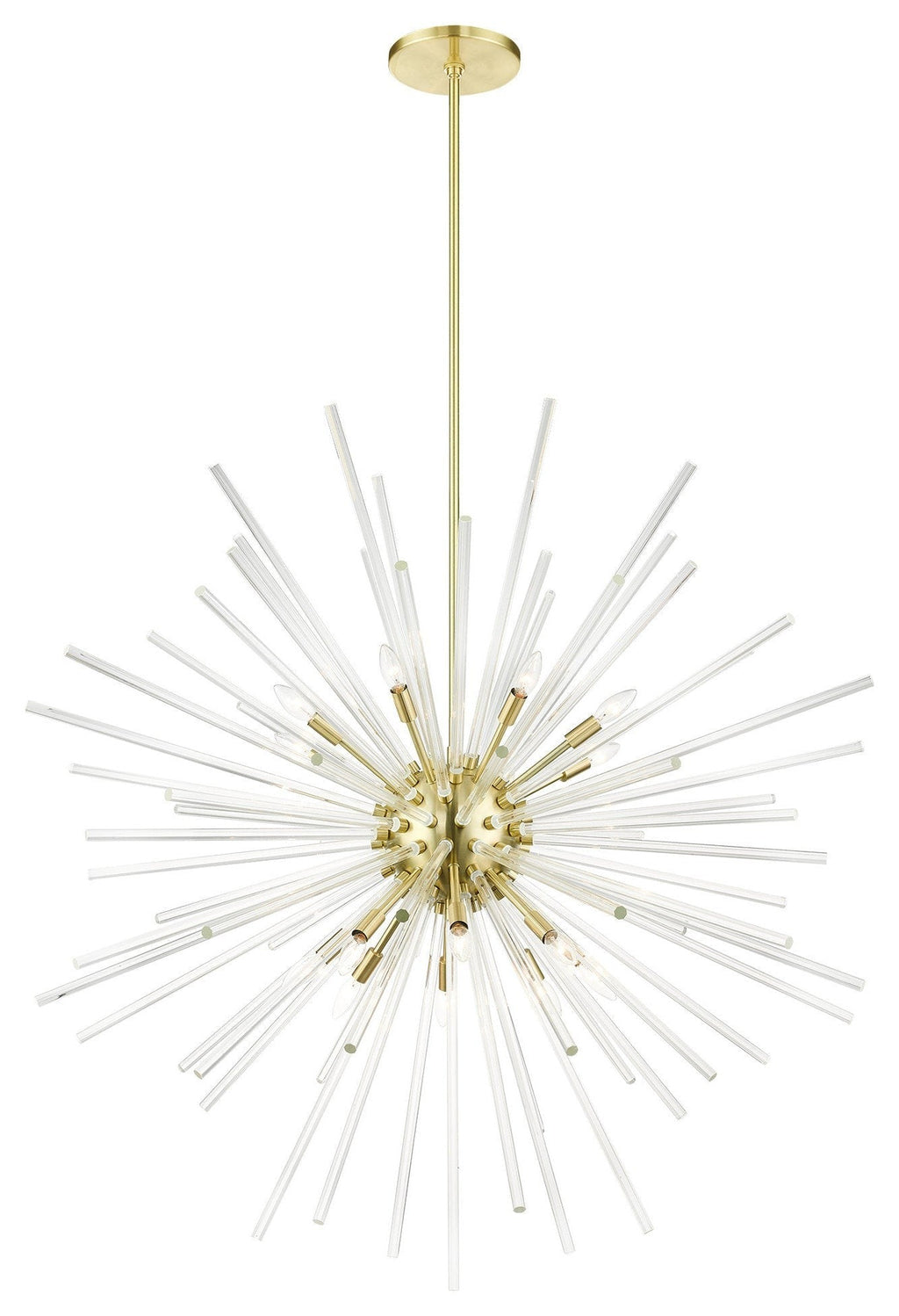 16-Light Crystal Rod Pendant Chandelier