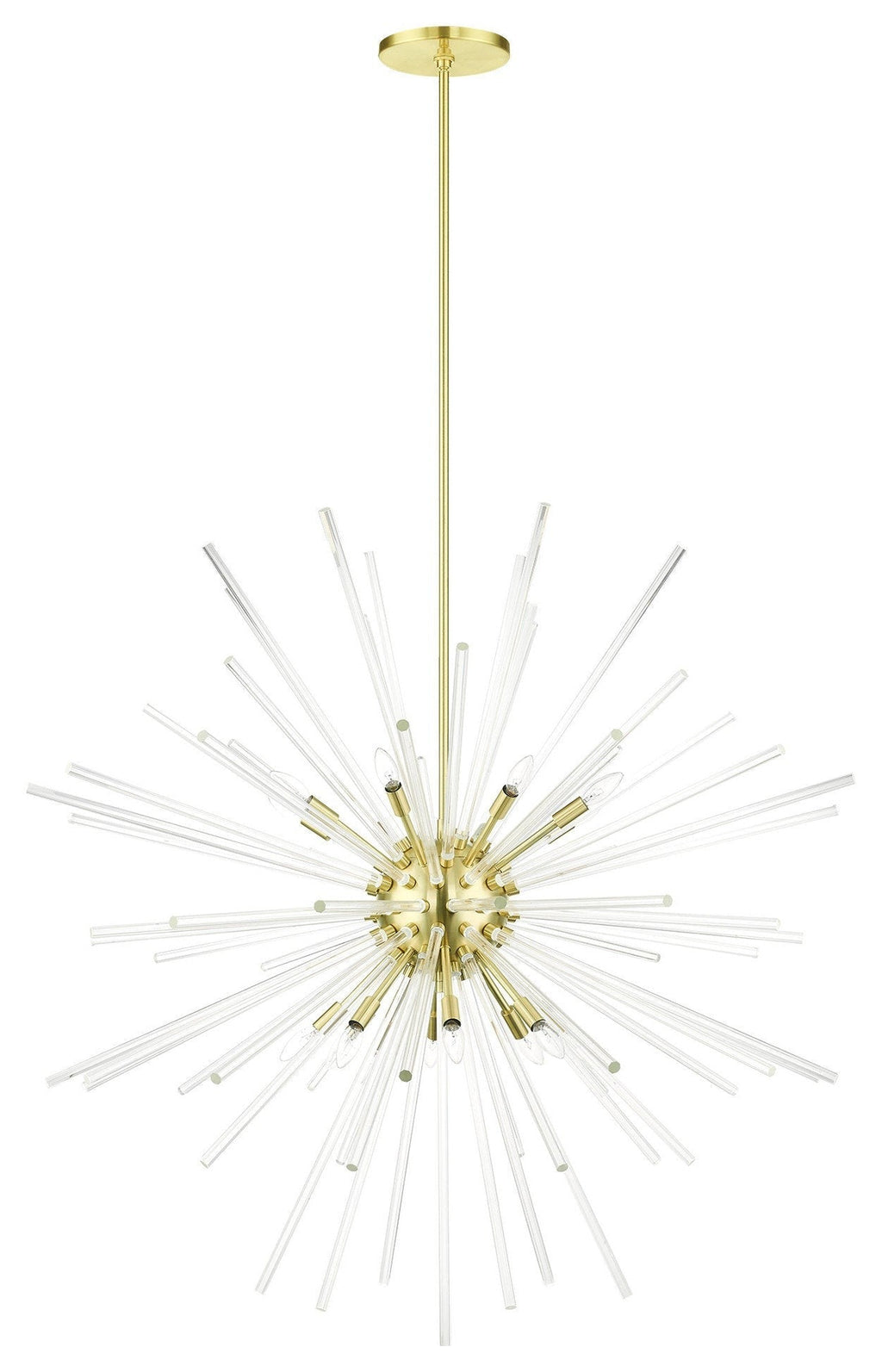 16-Light Crystal Rod Pendant Chandelier