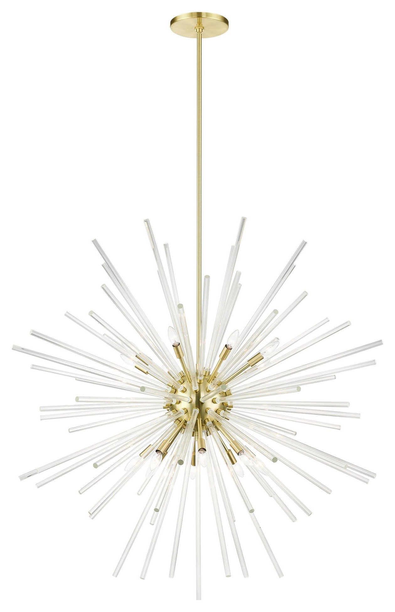 16-Light Crystal Rod Pendant Chandelier