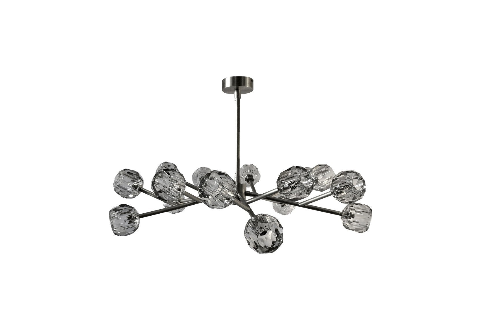 Crystella Polished Nickel Xenon Pendant – 15-Light
