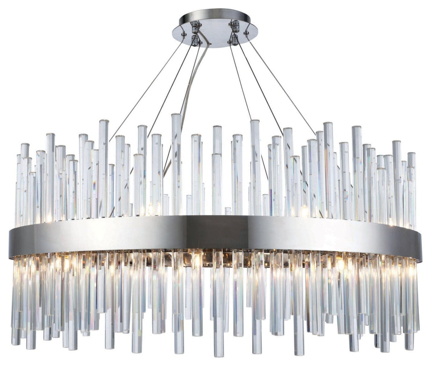G9 Crystal Shade Adjustable Pendant