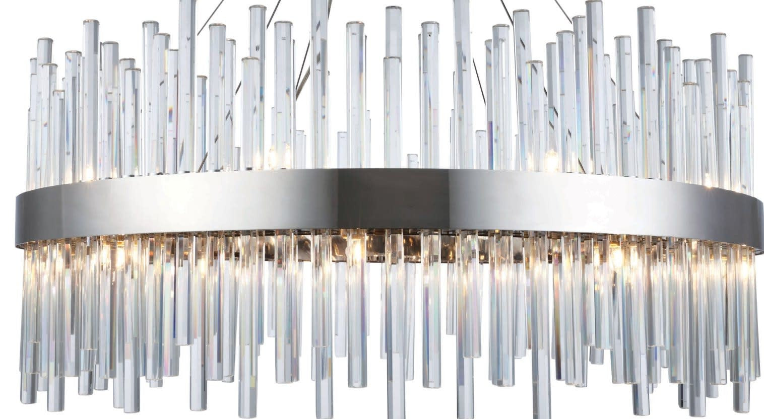 G9 Crystal Shade Adjustable Pendant